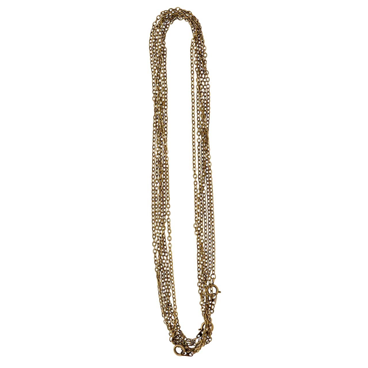 Oxidized Brass Flat Oval Chain Necklaces by Bead Landing™